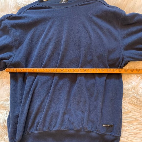 Nike Golf Mens Therma fit Fleece Pullover Navy Blue size large - Picture 8 of 9